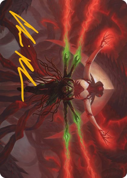 All Will Be One Art Card (Gold-Stamped Signature), Art Series: Phyrexia: All Will Be One 25