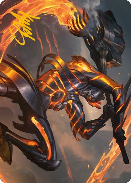 Forgehammer Centurion Art Card (Gold-Stamped Signature), Art Series: Phyrexia: All Will Be One 26