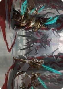 Goldwardens' Gambit Art Card, Art Series: Phyrexia: All Will Be One 29