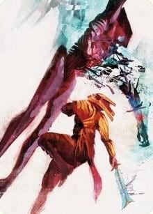 Hexgold Slash Art Card, Art Series: Phyrexia: All Will Be One 30