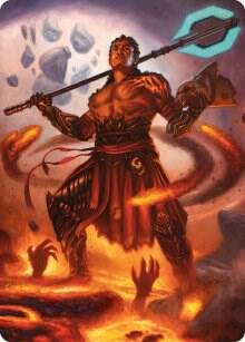 Koth, Fire of Resistance Art Card, Art Series: Phyrexia: All Will Be One 31