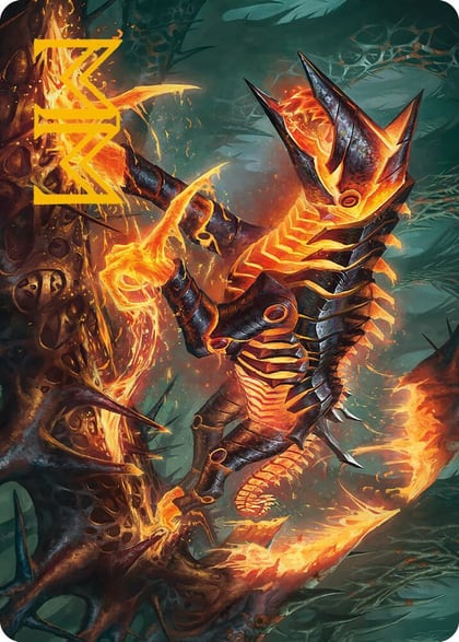 Kuldotha Cackler Art Card (Gold-Stamped Signature), Art Series: Phyrexia: All Will Be One 32