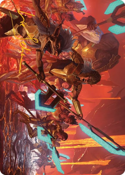 Roar of Resistance Art Card (Gold-Stamped Signature), Art Series: Phyrexia: All Will Be One 34