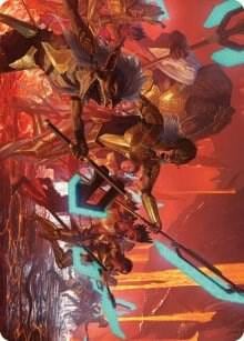 Roar of Resistance Art Card, Art Series: Phyrexia: All Will Be One 34