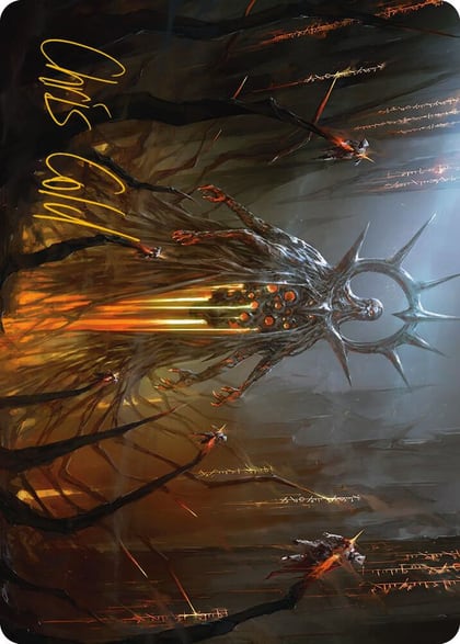 Solphim, Mayhem Dominus Art Card (Gold-Stamped Signature), Art Series: Phyrexia: All Will Be One 35