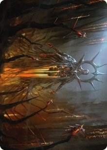 Solphim, Mayhem Dominus Art Card, Art Series: Phyrexia: All Will Be One 35