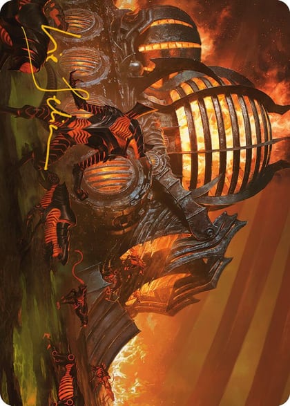 Urabrask's Forge Art Card (Gold-Stamped Signature), Art Series: Phyrexia: All Will Be One 37