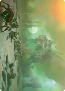 Green Sun's Twilight Art Card, Art Series: Phyrexia: All Will Be One 39