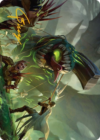 Noxious Assault Art Card (Gold-Stamped Signature), Art Series: Phyrexia: All Will Be One 41