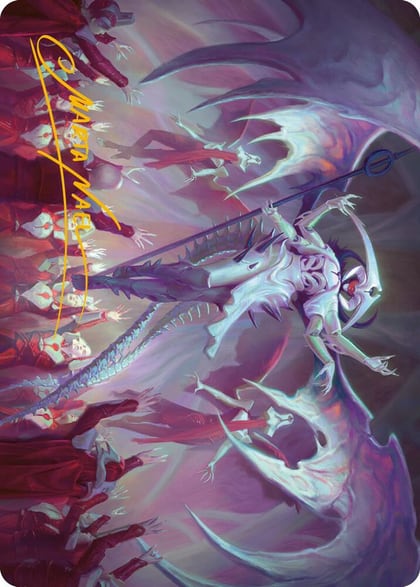 Atraxa, Grand Unifier Art Card (45/81) (Gold-Stamped Signature), Art Series: Phyrexia: All Will Be One 45