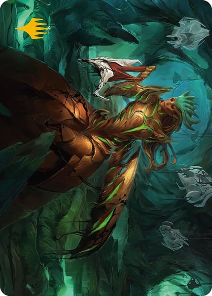 Glissa Sunslayer Art Card (Gold-Stamped Signature), Art Series: Phyrexia: All Will Be One 47
