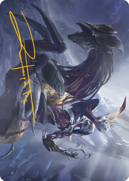 Ria Ivor, Bane of Bladehold Art Card (Gold-Stamped Signature), Art Series: Phyrexia: All Will Be One 53