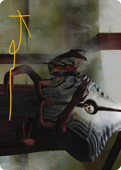 Vivisection Evangelist Art Card (Gold-Stamped Signature), Art Series: Phyrexia: All Will Be One 54