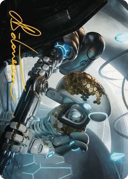 Myr Kinsmith Art Card (Gold-Stamped Signature), Art Series: Phyrexia: All Will Be One 56