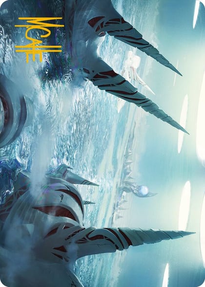 Seachrome Coast Art Card (Gold-Stamped Signature), Art Series: Phyrexia: All Will Be One 61