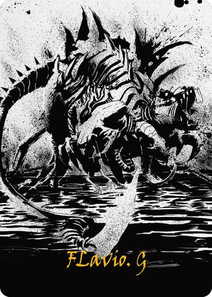 Karumonix, the Rat King Art Card (Gold-Stamped Signature), Art Series: Phyrexia: All Will Be One 70