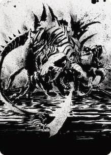 Karumonix, the Rat King Art Card, Art Series: Phyrexia: All Will Be One 70