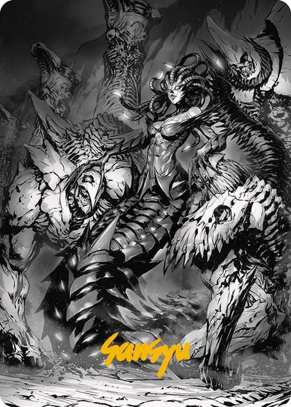 Vraska, Betrayal's Sting Art Card (Gold-Stamped Signature), Art Series: Phyrexia: All Will Be One 72