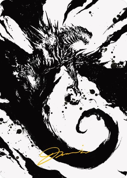 Capricious Hellraiser Art Card (Gold-Stamped Signature), Art Series: Phyrexia: All Will Be One 73