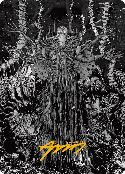 Nissa, Ascended Animist Art Card (Gold-Stamped Signature), Art Series: Phyrexia: All Will Be One 74