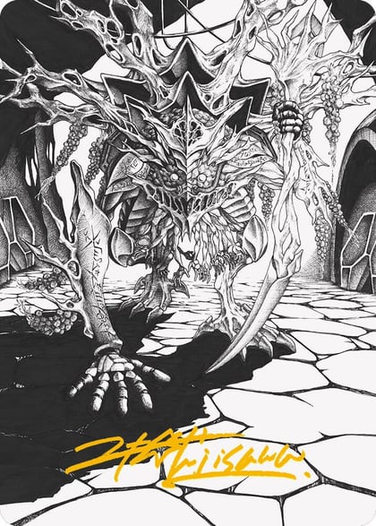 Thrun, Breaker of Silence Art Card (Gold-Stamped Signature), Art Series: Phyrexia: All Will Be One 76