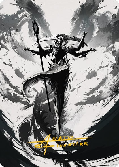 Atraxa, Grand Unifier Art Card (77/81) (Gold-Stamped Signature), Art Series: Phyrexia: All Will Be One 77