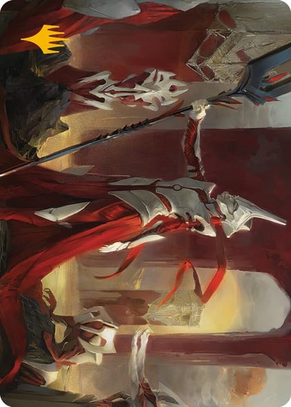 Porcelain Zealot Art Card (Gold-Stamped Signature), Art Series: Phyrexia: All Will Be One 8