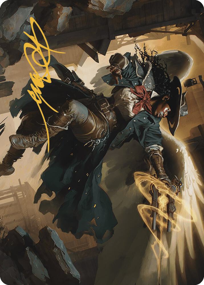 Archangel of Tithes Art Card (Gold-Stamped Signature), Art Series: Outlaws of Thunder Junction 1
