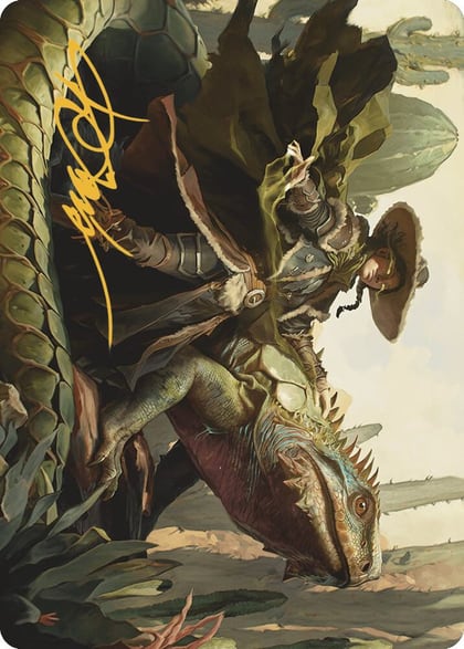 Outcaster Trailblazer Art Card (Gold-Stamped Signature), Art Series: Outlaws of Thunder Junction 14