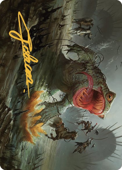 The Gitrog, Ravenous Ride Art Card (Gold-Stamped Signature), Art Series: Outlaws of Thunder Junction 22