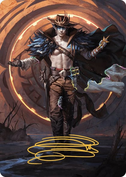 Oko, the Ringleader Art Card (29/54) (Gold-Stamped Signature), Art Series: Outlaws of Thunder Junction 29