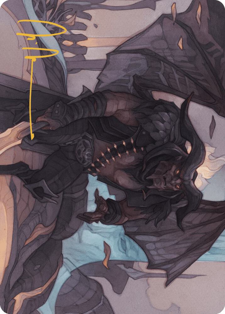 Rakdos Joins Up Art Card (Gold-Stamped Signature), Art Series: Outlaws of Thunder Junction 31