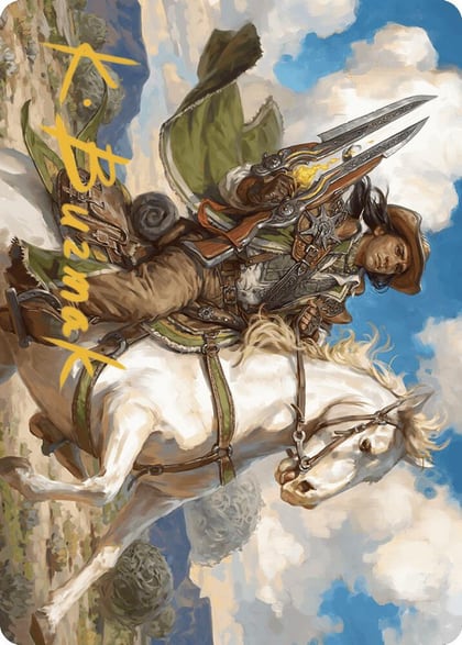 Wylie Duke, Atiin Hero Art Card (Gold-Stamped Signature), Art Series: Outlaws of Thunder Junction 35