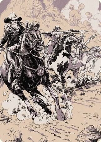 Overwhelming Forces Art Card, Art Series: Outlaws of Thunder Junction 40