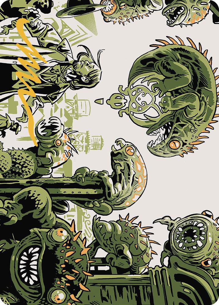 Pest Infestation Art Card (Gold-Stamped Signature), Art Series: Outlaws of Thunder Junction 42