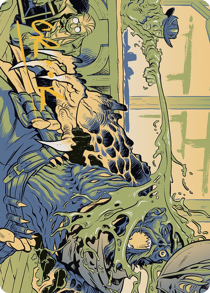 Voidslime Art Card (Gold-Stamped Signature), Art Series: Outlaws of Thunder Junction 49