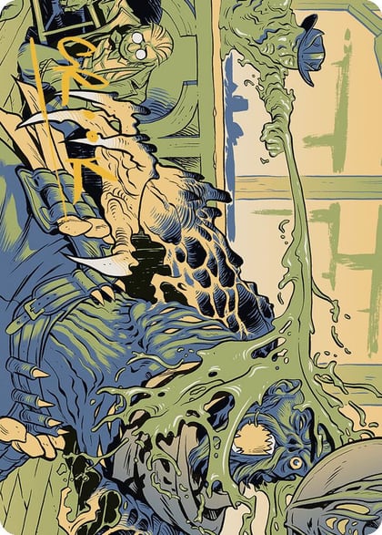 Voidslime Art Card (Gold-Stamped Signature), Art Series: Outlaws of Thunder Junction 49