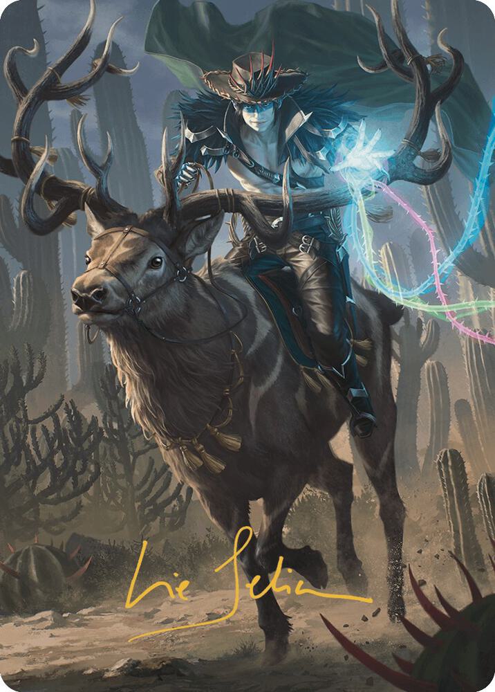 Oko, the Ringleader Art Card (54/54) (Gold-Stamped Signature), Art Series: Outlaws of Thunder Junction 54