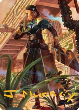 Vivien on the Hunt Art Card (Gold-Stamped Signature), Art Series: Streets of New Capenna 22