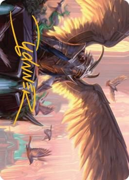 Falco Spara, Pactweaver Art Card (25/81) (Gold-Stamped Signature), Art Series: Streets of New Capenna 25