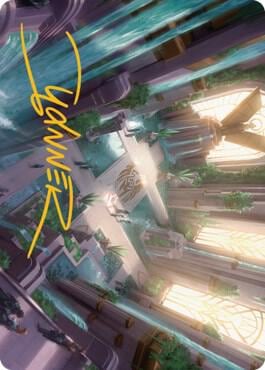 Spara's Headquarters Art Card (Gold-Stamped Signature), Art Series: Streets of New Capenna 36
