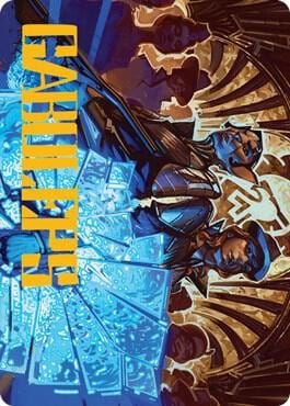 Contractual Safeguard Art Card (Gold-Stamped Signature), Art Series: Streets of New Capenna 50