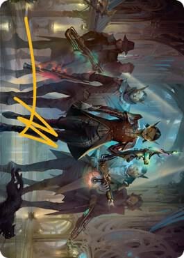 Family's Favor Art Card (Gold-Stamped Signature), Art Series: Streets of New Capenna 61