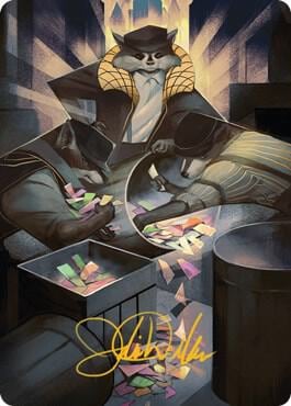 Masked Bandits Art Card (Gold-Stamped Signature), Art Series: Streets of New Capenna 69