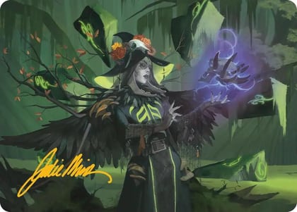 Emeritus of Woe Art Card (Gold-Stamped Signature), Art Series: Secrets of Strixhaven 10