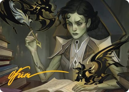 Eternal Student Art Card (Gold-Stamped Signature), Art Series: Secrets of Strixhaven 11