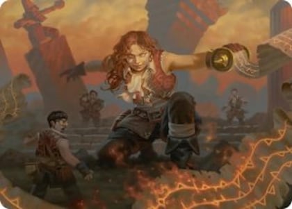 Zealous Lorecaster Art Card, Art Series: Secrets of Strixhaven 14