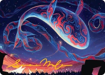 Spectacular Skywhale Art Card (Gold-Stamped Signature), Art Series: Secrets of Strixhaven 24