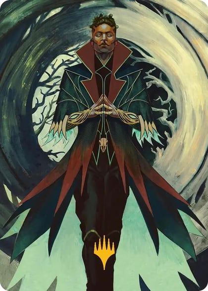 Professor Dellian Fel Art Card (Gold-Stamped Planeswalker Symbol), Art Series: Secrets of Strixhaven 28