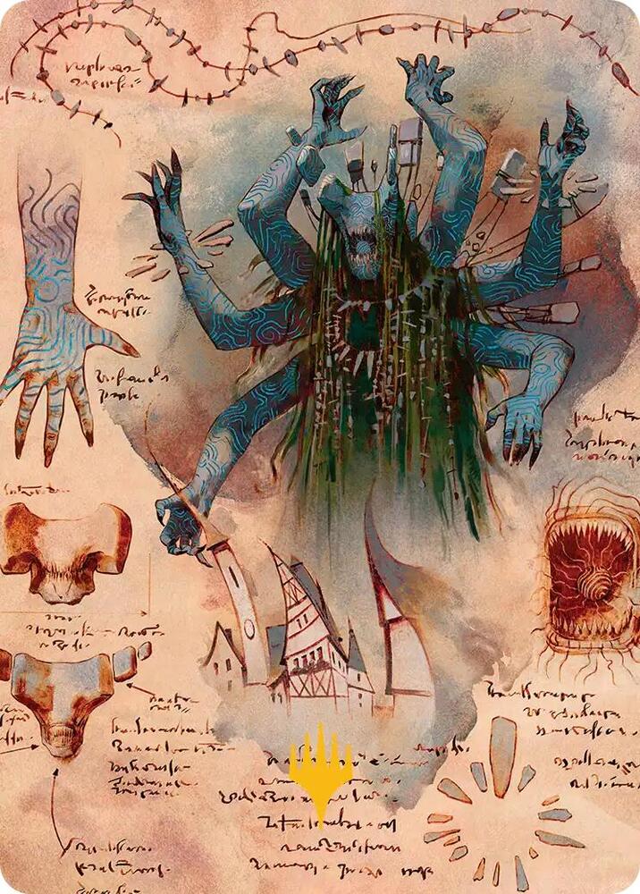 The Dawning Archaic Art Card (Gold-Stamped Planeswalker Symbol), Art Series: Secrets of Strixhaven 29